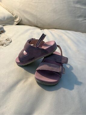 Kids Reef Little Ojai Suede Double-Strap Purple Sandals